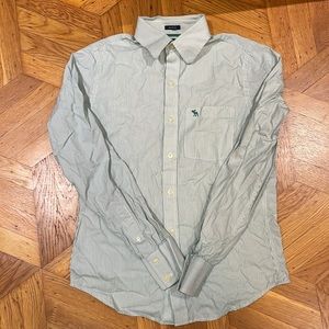 Vintage Abercrombie and Fitch Green stripe shirt